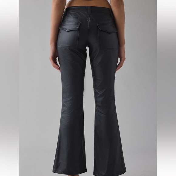 SOLD | Urban Outfitters | Black Leather Pants | Size 27 - Picture 3 of 3